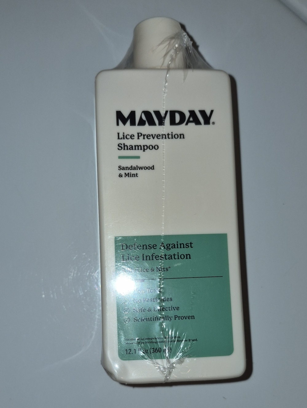 MAYDAY Lice Prevention Shampoo & Conditioner Bundle - Sandalwood & Mint New.